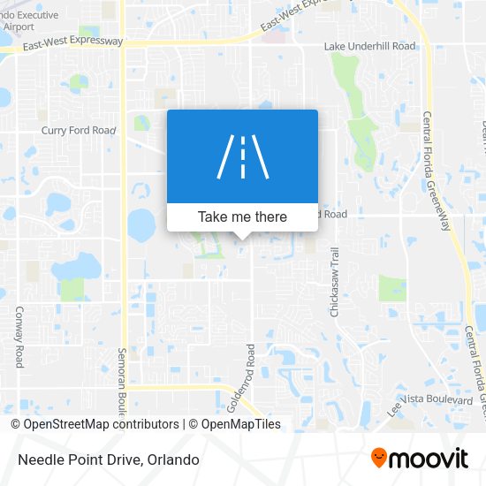 Needle Point Drive map