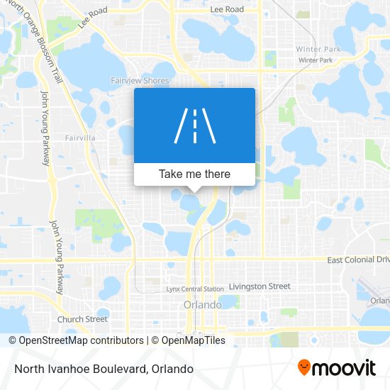 North Ivanhoe Boulevard map