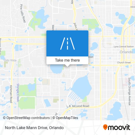 North Lake Mann Drive map