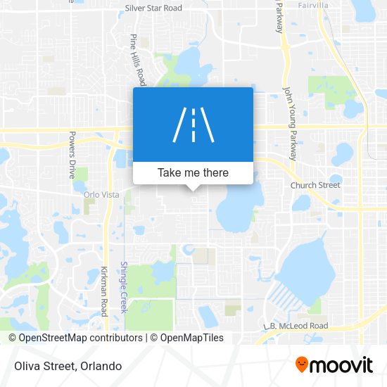 Mapa de Oliva Street