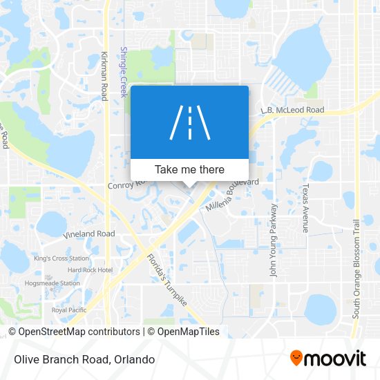 Mapa de Olive Branch Road