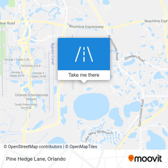 Mapa de Pine Hedge Lane