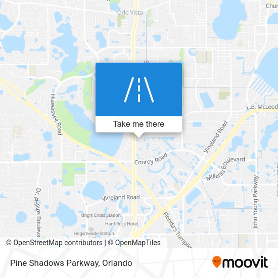 Pine Shadows Parkway map