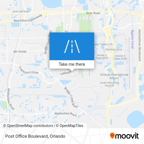 Mapa de Post Office Boulevard