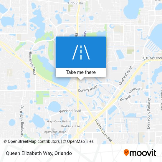 Queen Elizabeth Way map