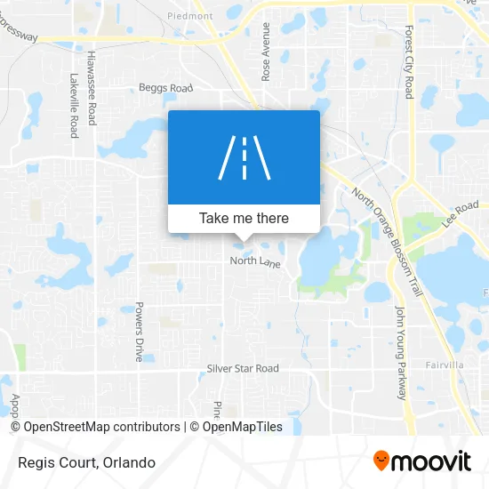 Regis Court map