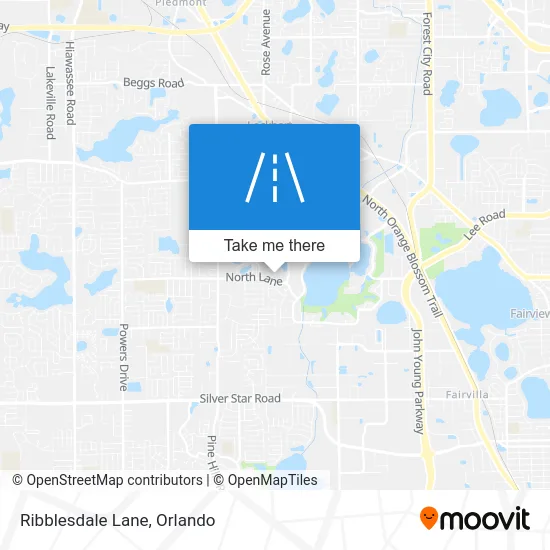 Ribblesdale Lane map