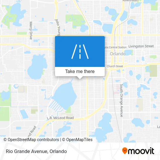 Rio Grande Avenue map