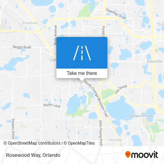 Rosewood Way map