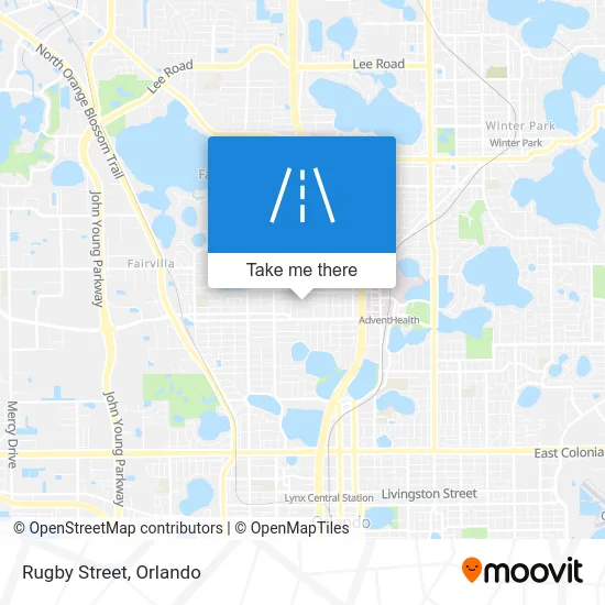 Rugby Street map