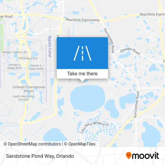 Sandstone Pond Way map