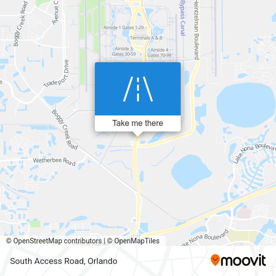 Mapa de South Access Road