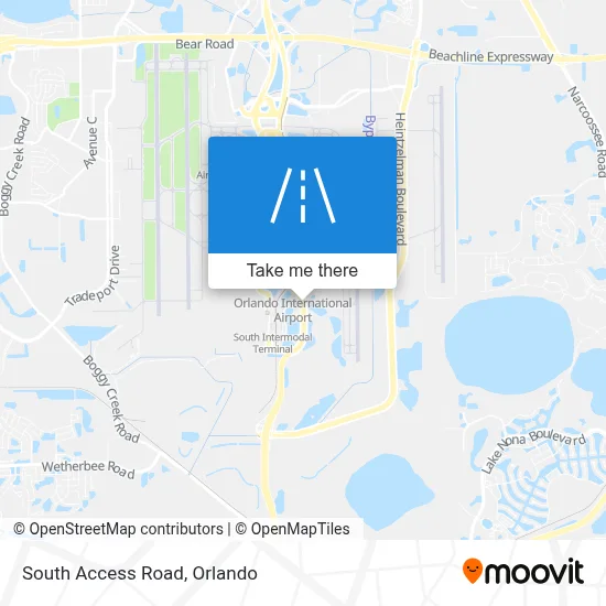South Access Road map