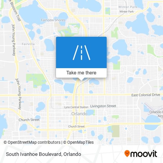 South Ivanhoe Boulevard map