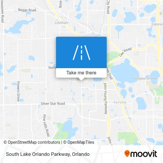 South Lake Orlando Parkway map