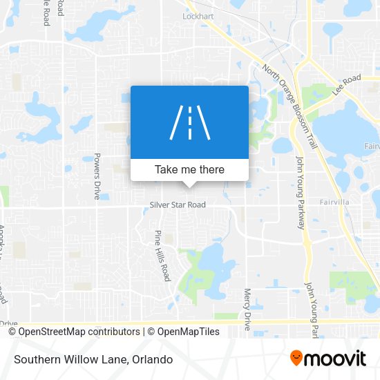 Southern Willow Lane map