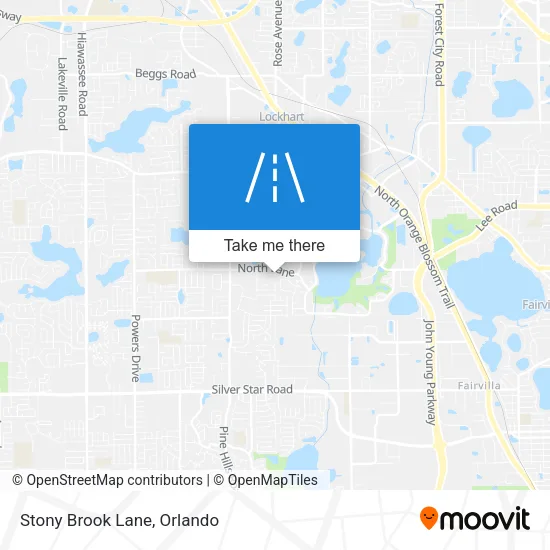 Stony Brook Lane map