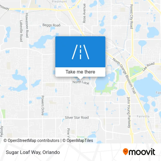 Sugar Loaf Way map