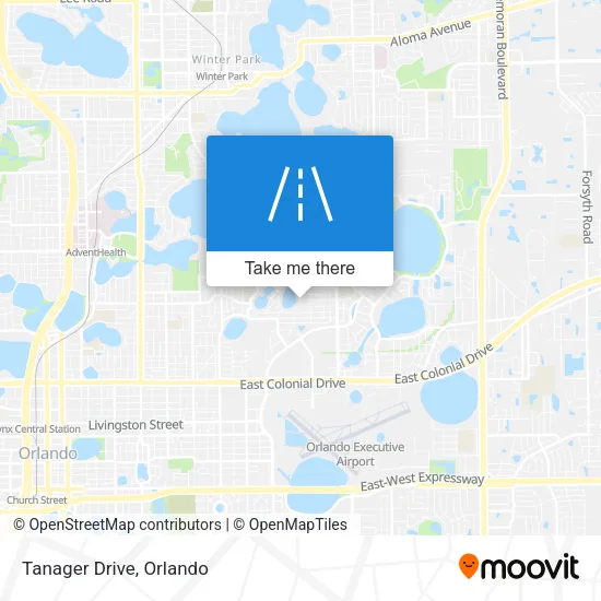 Tanager Drive map