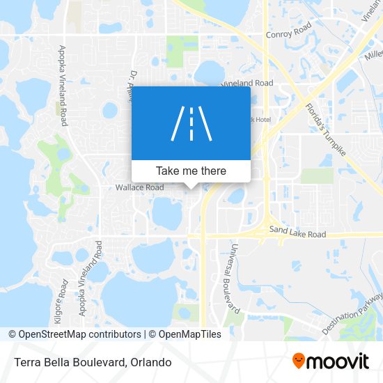 Terra Bella Boulevard map