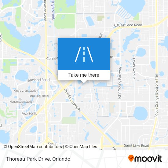 Thoreau Park Drive map