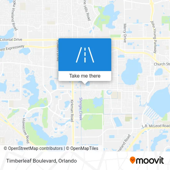 Mapa de Timberleaf Boulevard