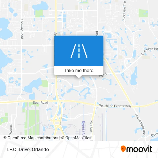 T.P.C. Drive map