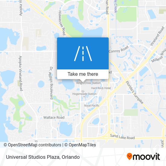 Mapa de Universal Studios Plaza