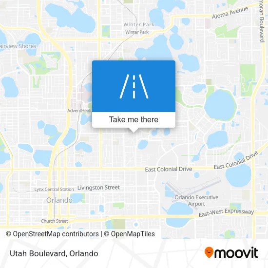 Utah Boulevard map