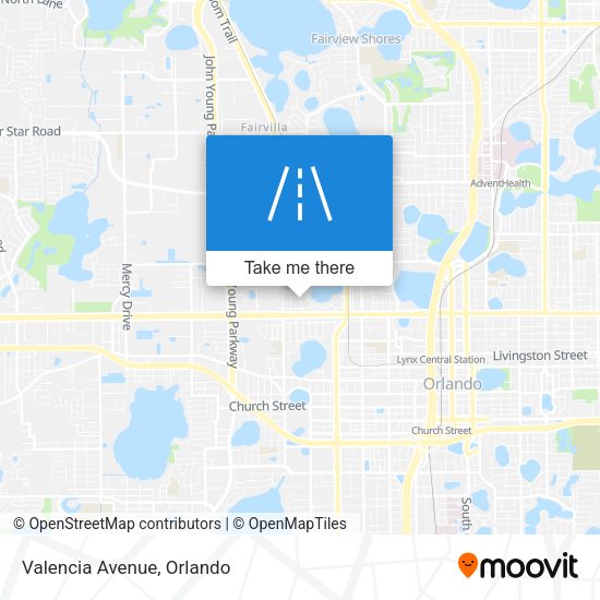 Mapa de Valencia Avenue