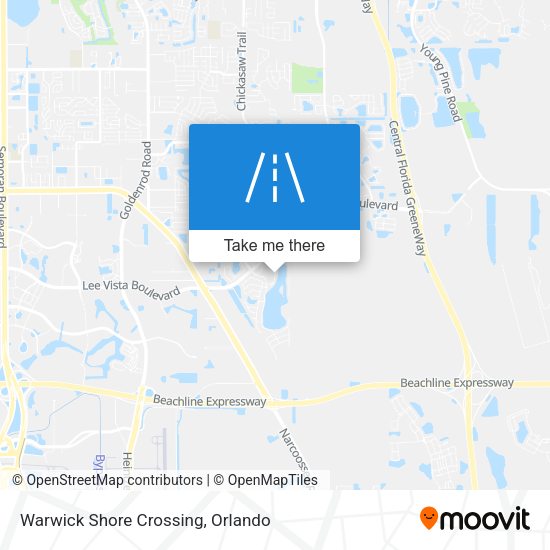 Warwick Shore Crossing map