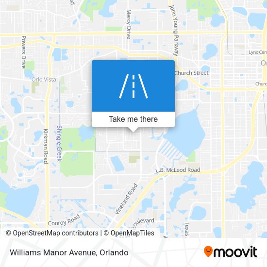 Williams Manor Avenue map