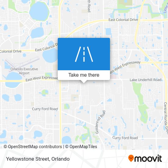 Mapa de Yellowstone Street