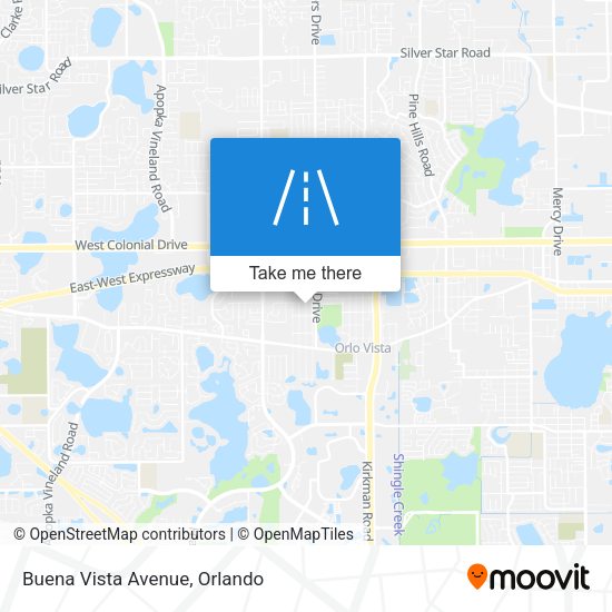 Buena Vista Avenue map