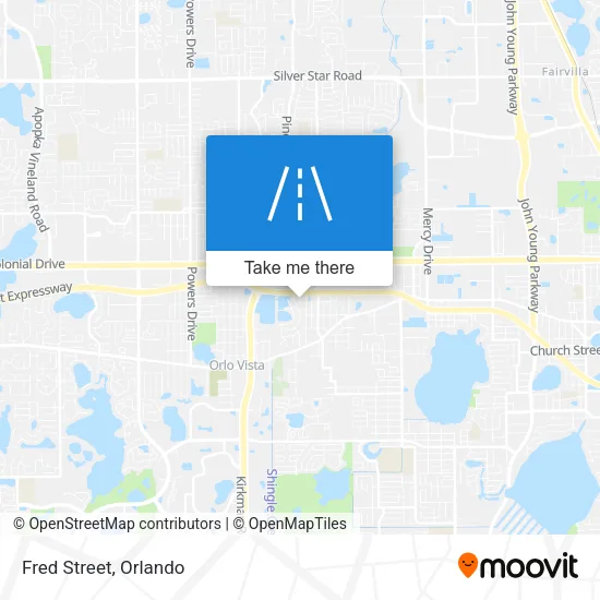 Fred Street map