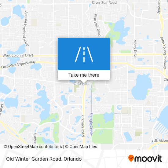 Mapa de Old Winter Garden Road
