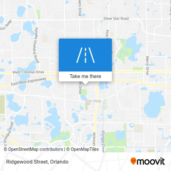Ridgewood Street map