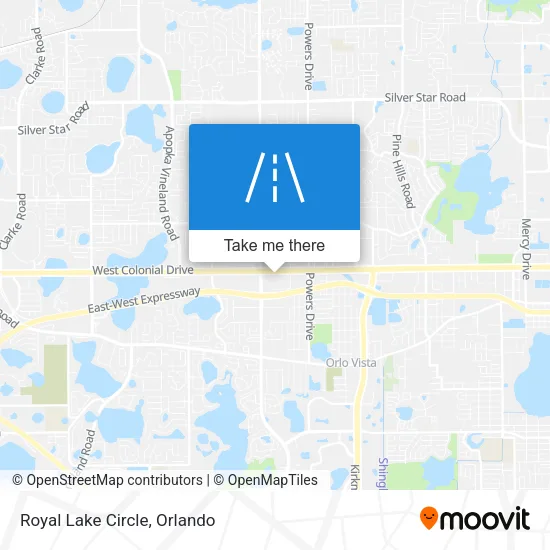 Royal Lake Circle map