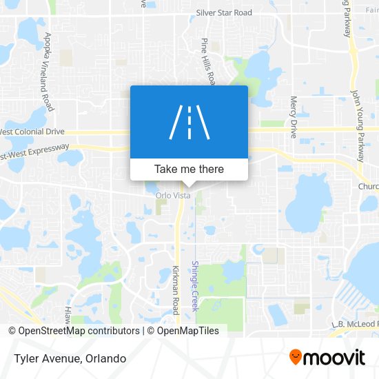 Tyler Avenue map