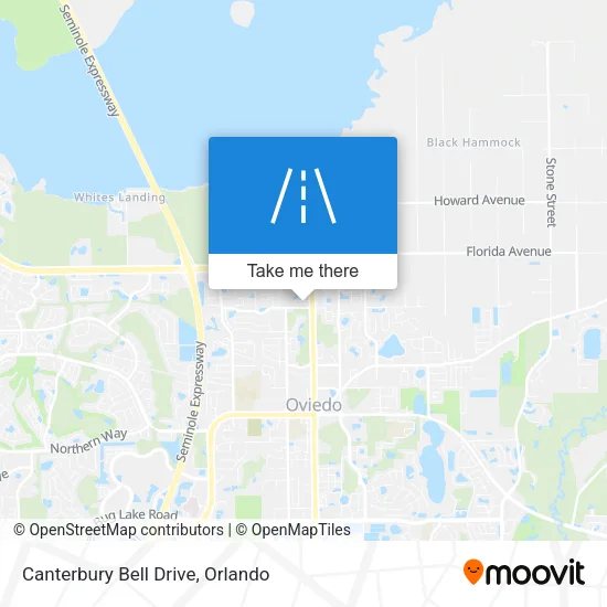 Canterbury Bell Drive map