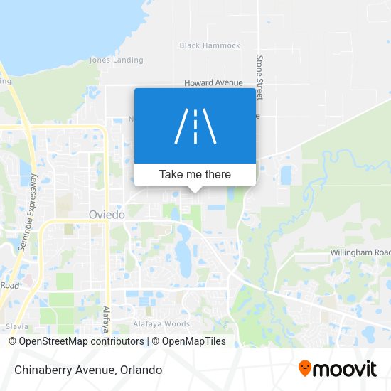 Mapa de Chinaberry Avenue