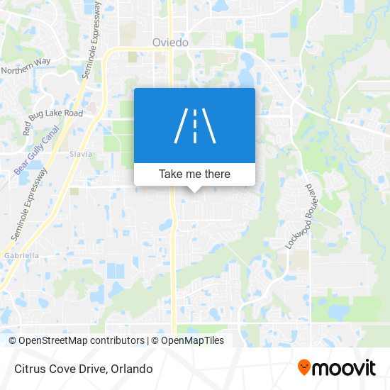 Citrus Cove Drive map