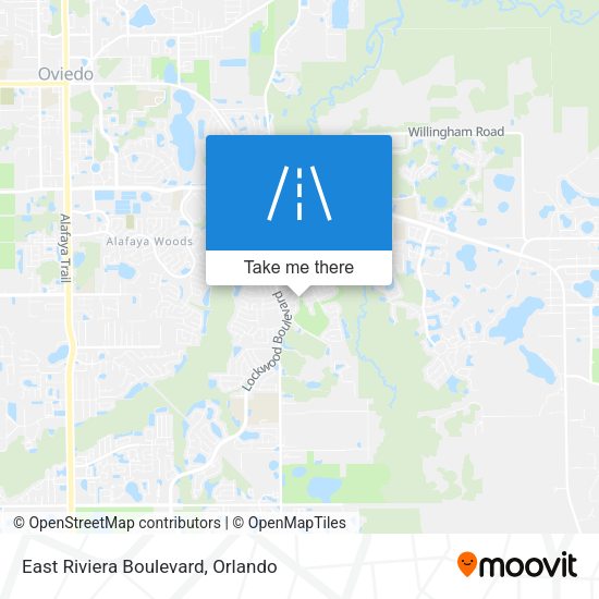 East Riviera Boulevard map