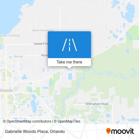 Mapa de Gabrielle Woods Place