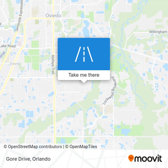 Mapa de Gore Drive