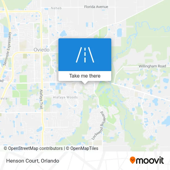 Henson Court map