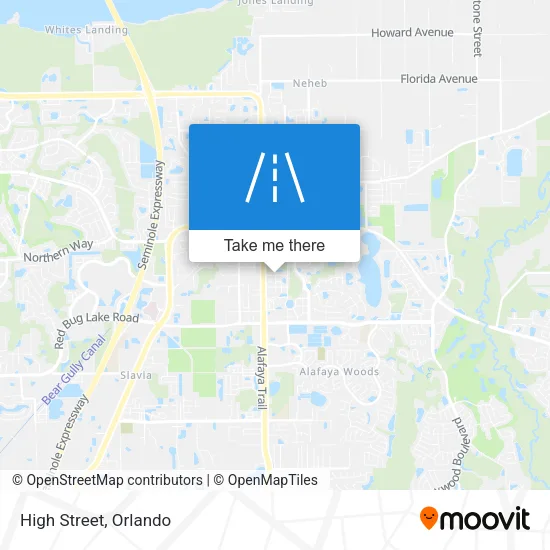 High Street map