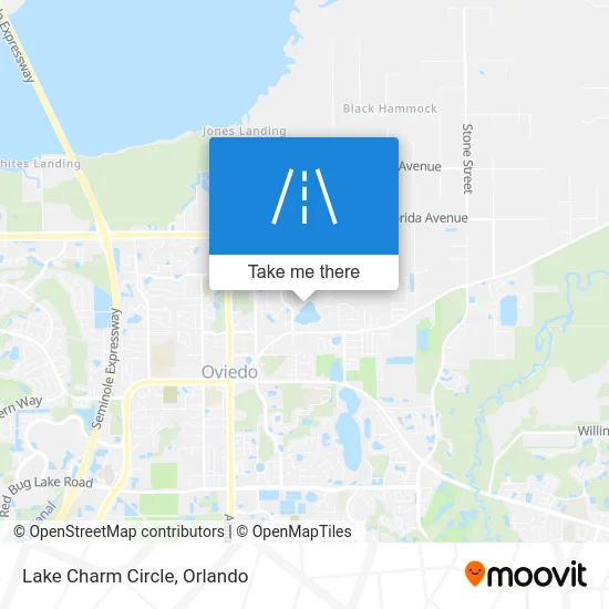 Lake Charm Circle map