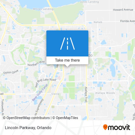 Mapa de Lincoln Parkway