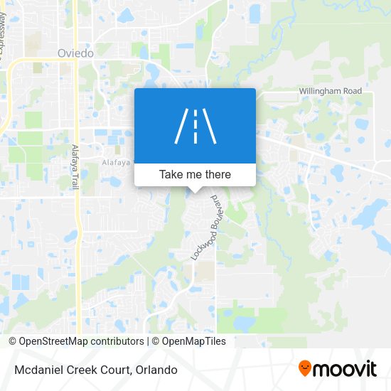 Mcdaniel Creek Court map